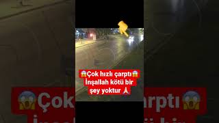 Motolet Kazası Yayaya Çok Hızlı Çarptı