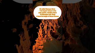 Mars has a mountain 3x bigger than Everest 🌋 #shorts #space #facts