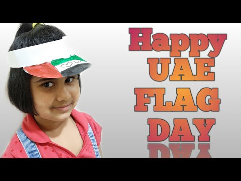 UAE national day & flag day craft and activity. How to make paper cap