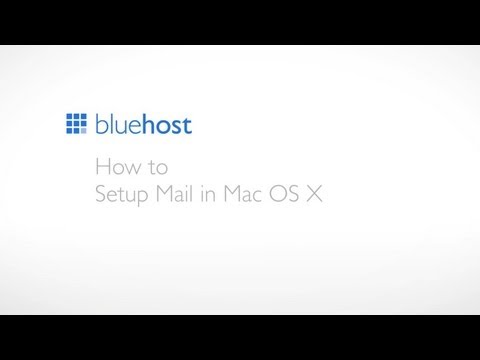 How to setup Mail in Mac OS X