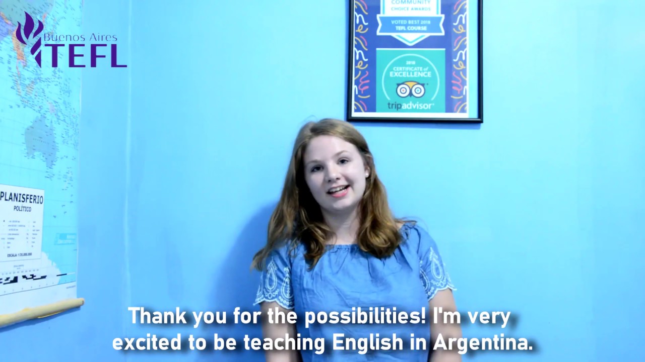Buenos Aires Argentina recommended TEFL courses. Teach English! Free Spanish classes