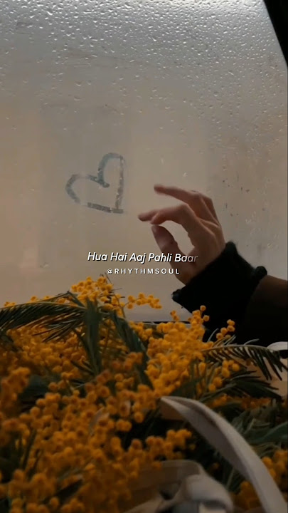 hua hai aaj pahli baar💖💫💝 song lyrics video #aesthetic #lyricsvideo #songtrack