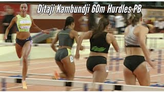 Ditaji Kambundji Creates New Indoor 60m Hurdles National Record