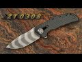 Zero Tolerance ZT 0308 Black Tigerstripe Black Oxide Beast of a Flipper Blade! USA Made 🇺🇲🗡️🇺🇲