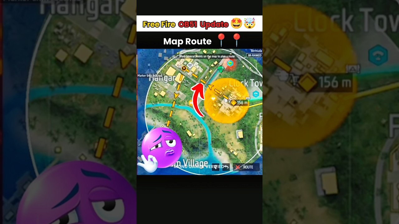 Free Fire OB51 Update🤩🤯|Map Route Mark |OB51 UPDATE| Free Fire Update OB51|FF NEW EVENT 