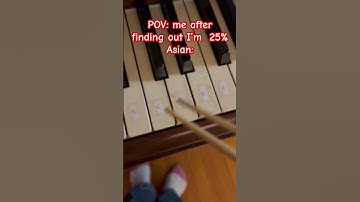 Thumbnail of Me after finding out that I’m 25% Asian😂#kungfupanda #asian #piano #pianocover #creamy #chopsticks