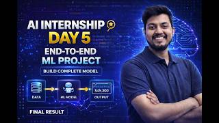 🎯 AI Internship Day 5 🔥 End-to-End ML Project (Build from Scratch)