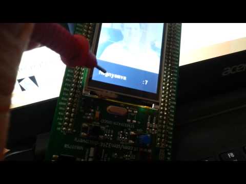 Touch screen,  sensing of  coordinates.