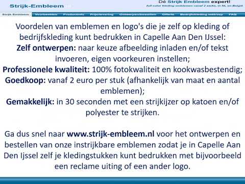 Embleem kleding strijken Capelle Aan Den Ijssel