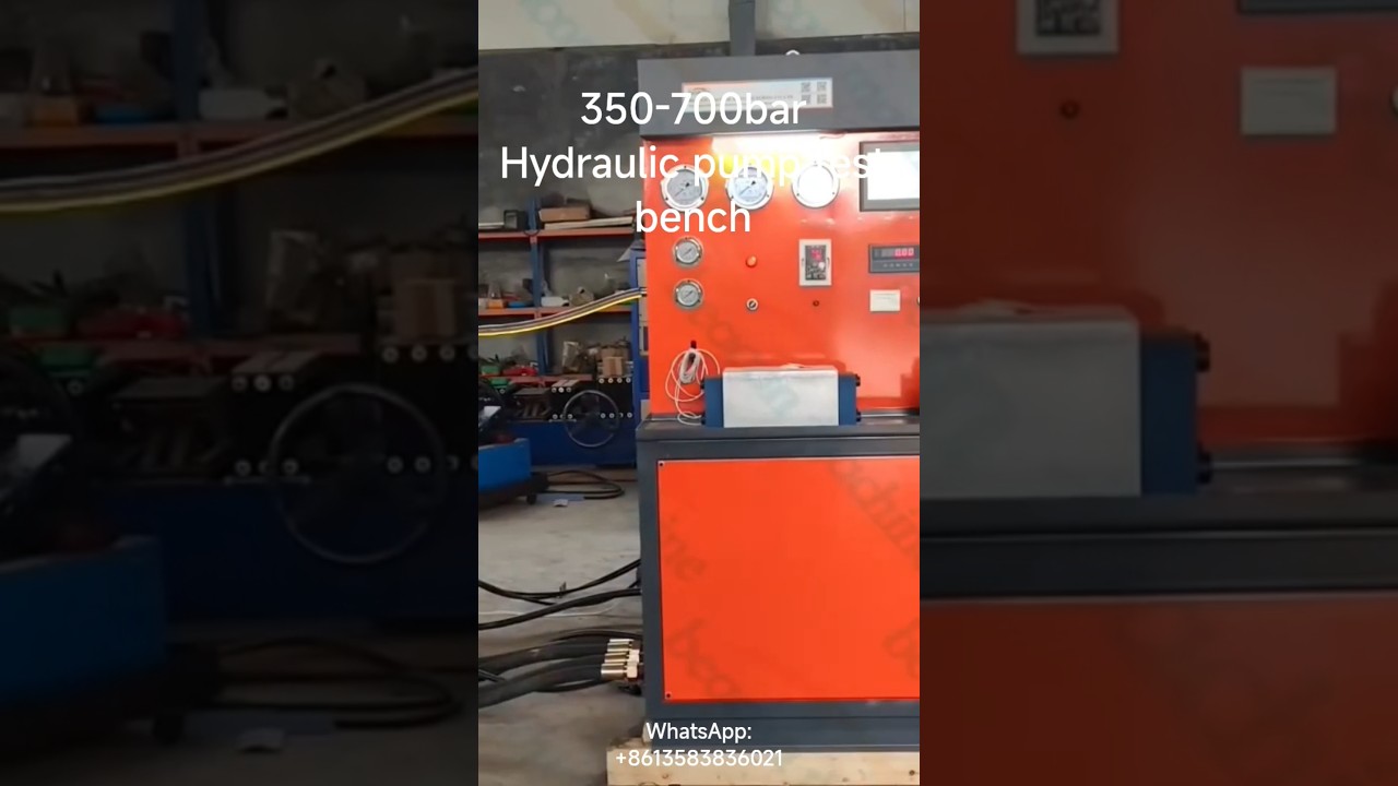 350-700bar Hydraulic pump test bench.