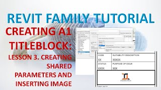 CREATING A1 TITLEBLOCK LESSON 3 - CREATING SHARED PARAMETERS AND INSERTING IMAGE screenshot 5