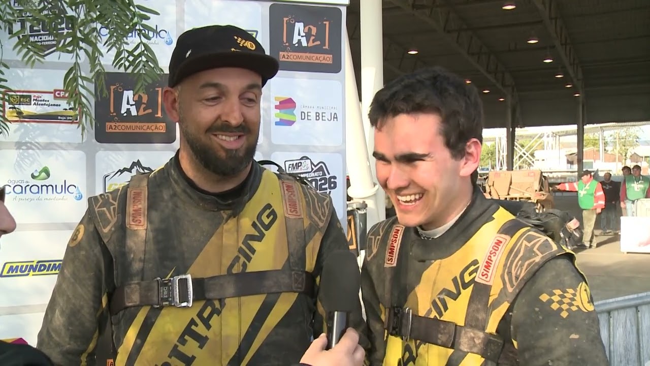 Roberto Borrego e Domingos Cunha no final da ESC Online Bajas Montes Alentejanos