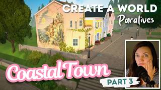 Building a COASTAL TOWN from an Empty Map in Paralives | Speedbuild | Create a World | Episode 3