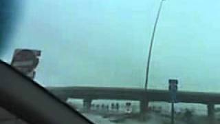 Light pole swaying Watertown, SD 3/11/11 Blizzard