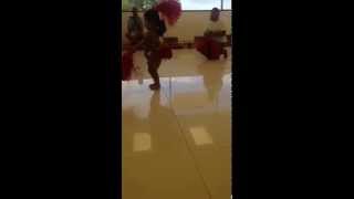 2 Year Old Polynesian Dancer Practicing Her Solo