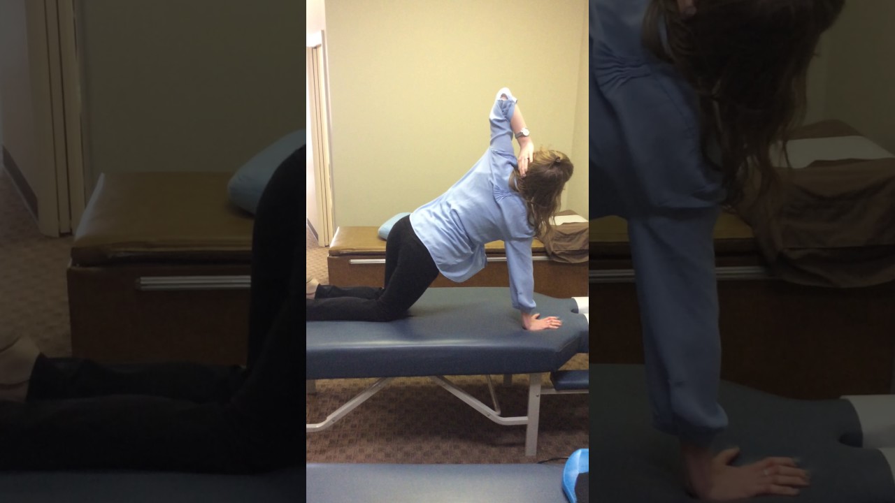 Overland Park Chiropractor Demonstrates Simple Thoracic Stretch #7 Quadruped Rotations