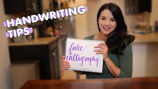 Faux Calligraphy And Handwriting Tips For Your Planner