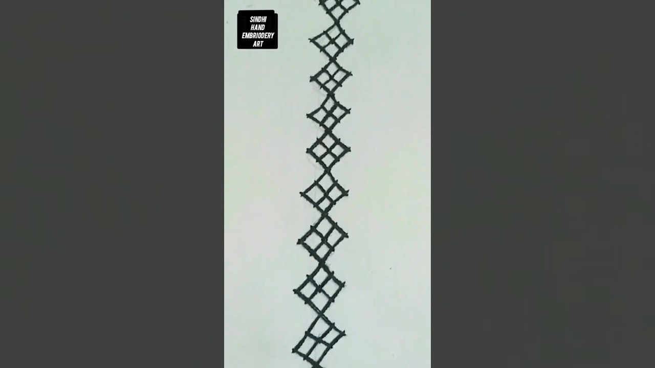 Sindhi tanka/sindhi work embroidery/bavaliya stitch tutorial/embroidery art design