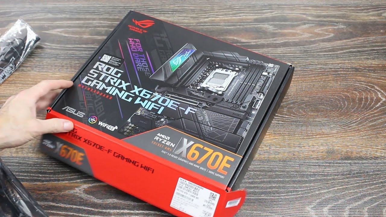 ASUS ROG STRIX X670E-F GAMING WIFI Motherboard Unboxing - YouTube