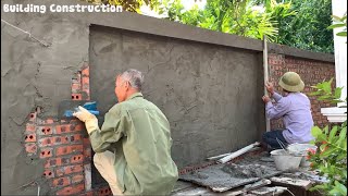 The Most Beautiful Technique Of Building And Decorating Brick And Cement Fences
