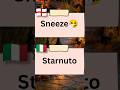 I Learned How to Sneeze in Italian🇮🇹#youtubeshorts #shorts