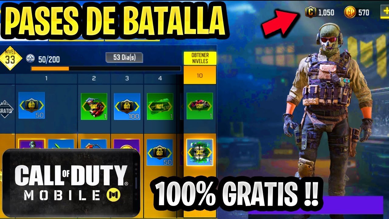 COMO TENER 2 PASES DE BATALLA Y SKINS GRATIS en COD MOBILE ðŸ”¥ TEMPORADA 1 - 