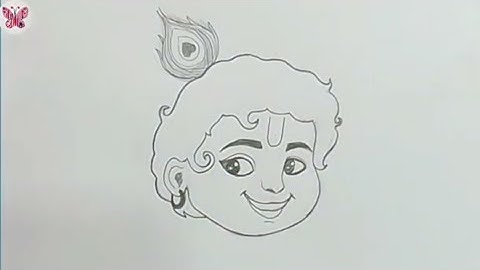 How to Draw Krishna | Easy & Beautiful Krishna Drawing | Lord Krishna Sketch Tutorial