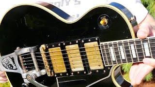 I Got a Vintage 57 LP! | 1957 Gibson Les Paul Custom 3 Pickup Black Beauty Bigsby Review + Demo