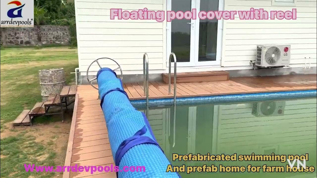 Floating pool cover with reel YouTube