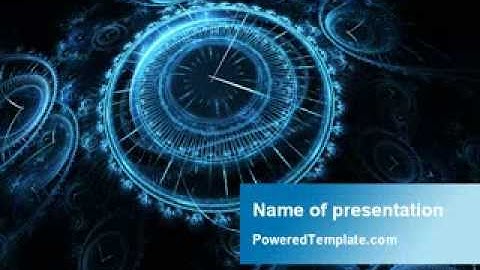 Ticking Time PowerPoint Template by PoweredTemplate.com