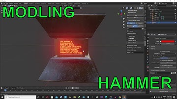 Modeling Fantasy Hammer in a blender (2.91) time-lapse