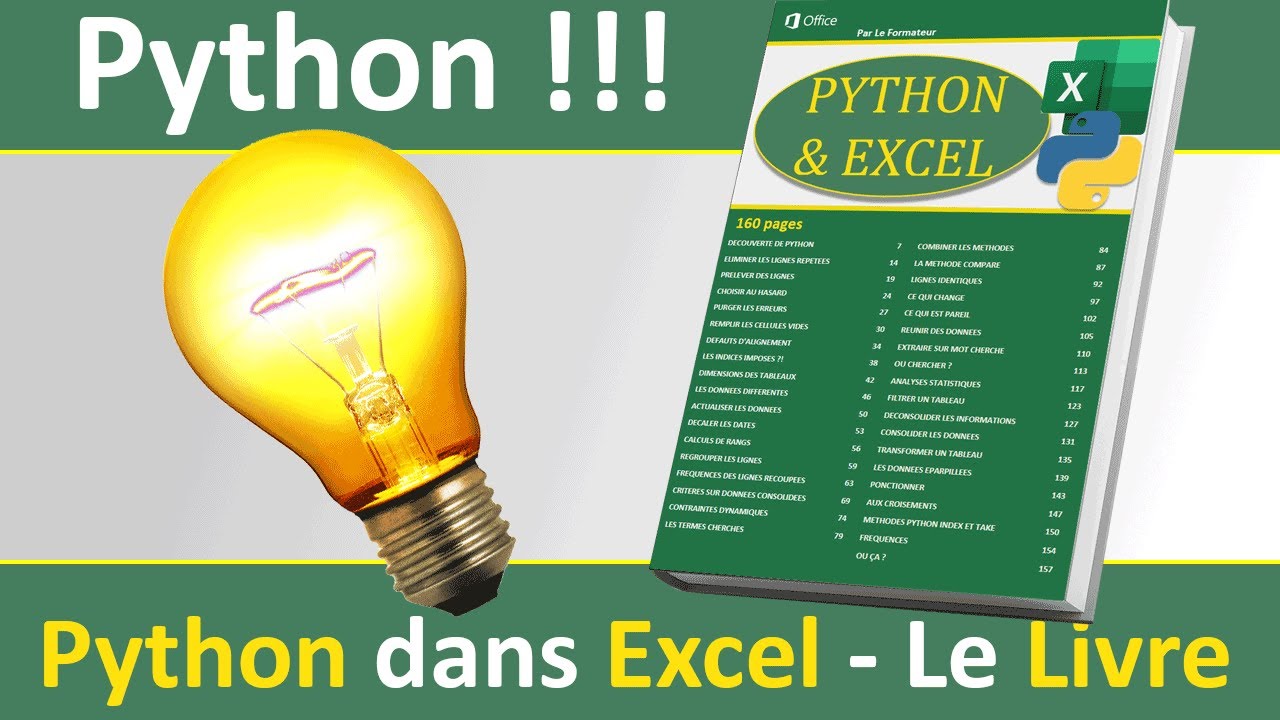 Le livre Python dans Excel - YouTube