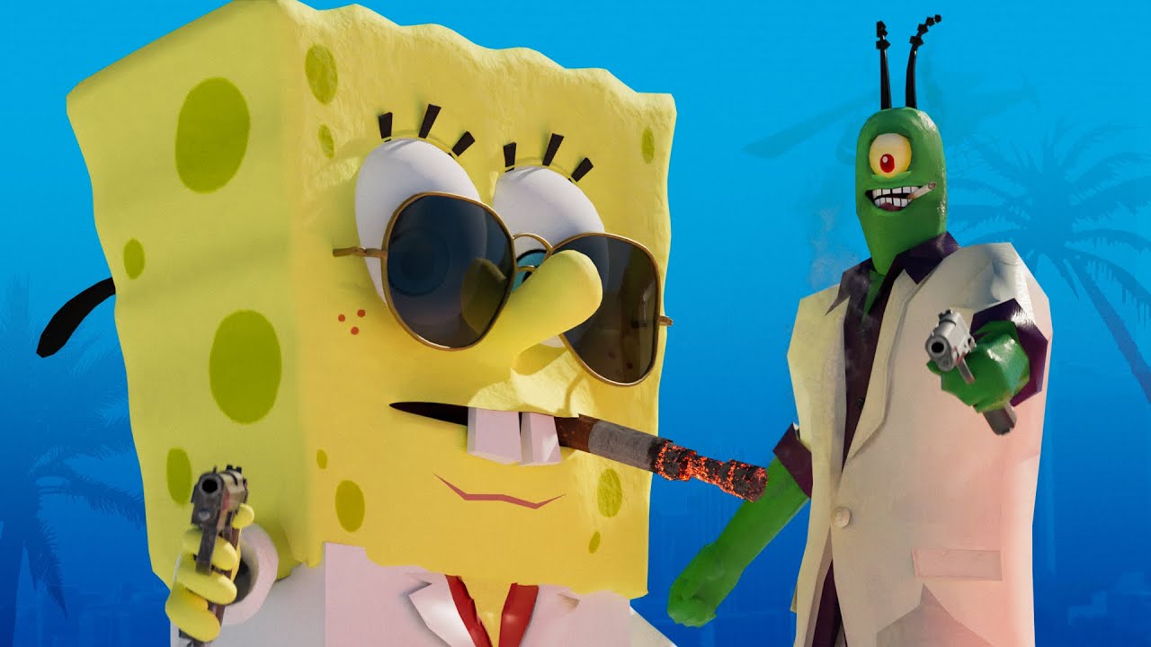 spongebob gangsta