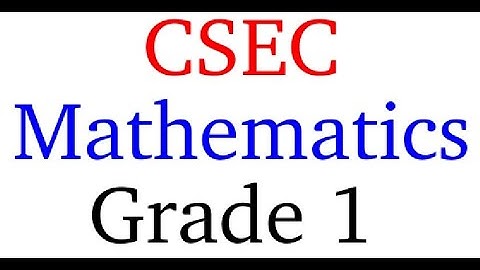 CSEC Mathematics May 2023 Question 7