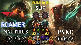 T1 Roamer Nautilus vs Pyke Sup - KR Patch 10.19