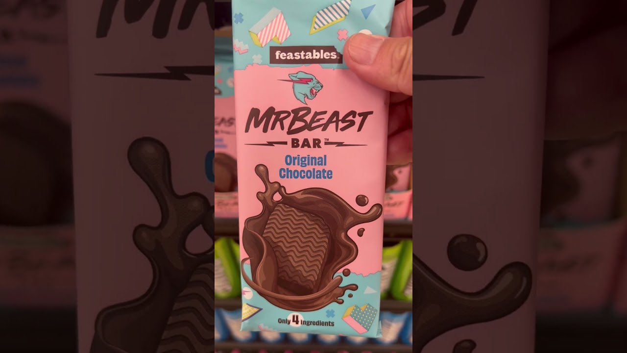  Feastables MrBeast Original Chocolate Bars - Made