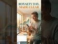 Royalty Day, Made Clear | TrackingInk #Shorts