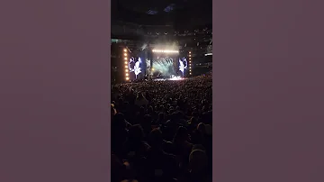 @defleppard rocking out live at  sofi stadium performing two step behind