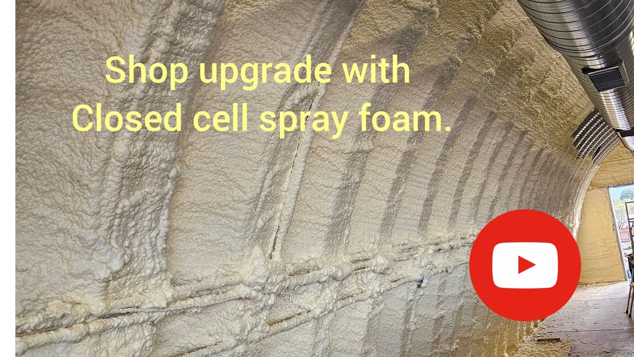 D I Y  Closed Cell Spray foam in the shop.