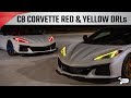 C8 Corvette Red &amp; Yellow DRLs - Day Time Running Lights