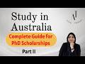 Part II: PhD Scholarships in Australia Explained #study #australia #internationalstudents