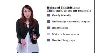 ServSafe Alcohol 3rd Edition Preview: Relaxed Inhibitions (Make rude comments)