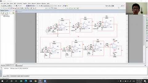 Simulation 6 Order Bandpass Filter Using Multisim
