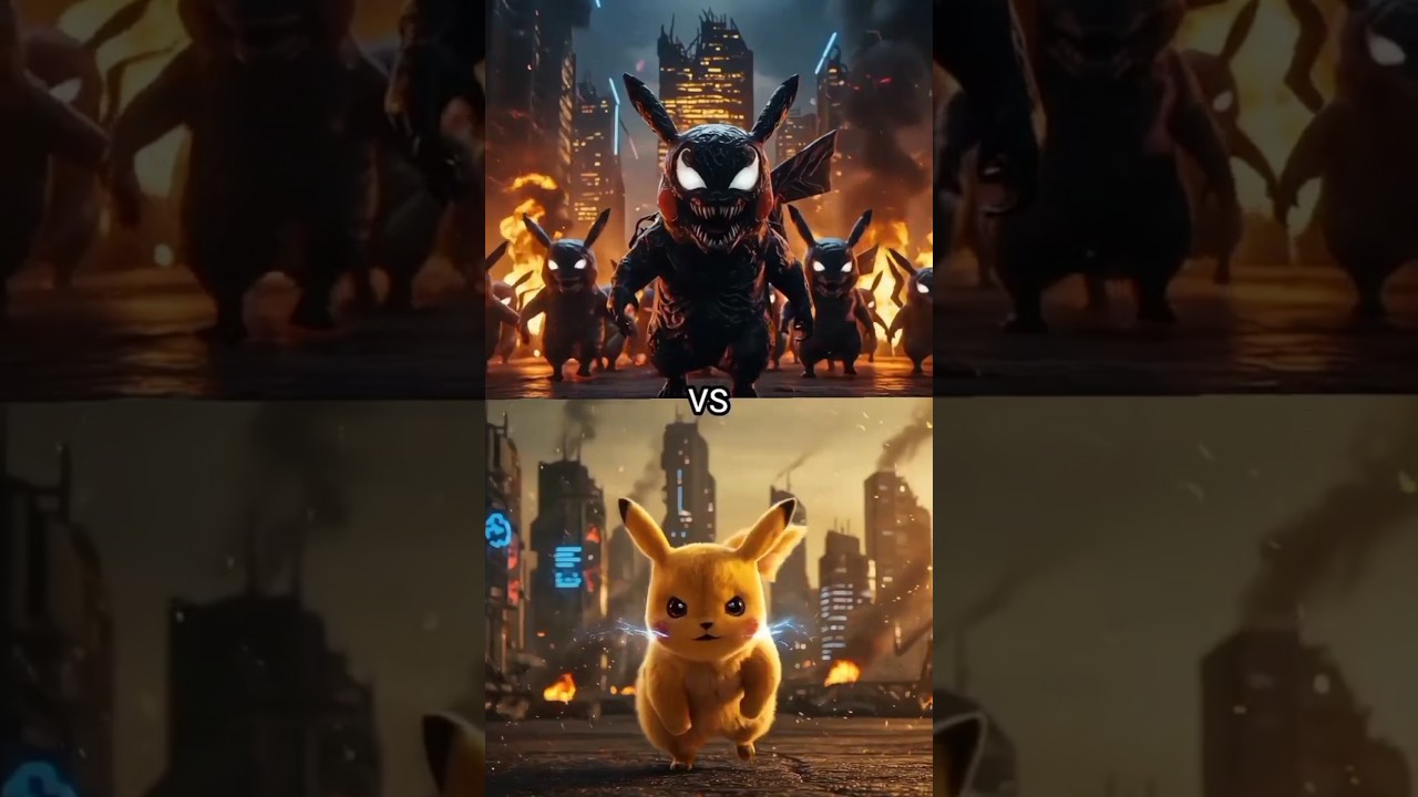 Venom Pikachu vs Pikachu, Mew, Dragonite, Gengar, Infernape,