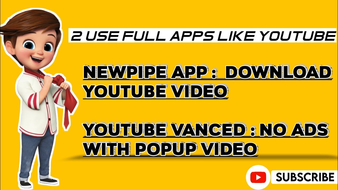 Two Use Full Apps Like Youtube New Pipe Youtube Vanced Youtube