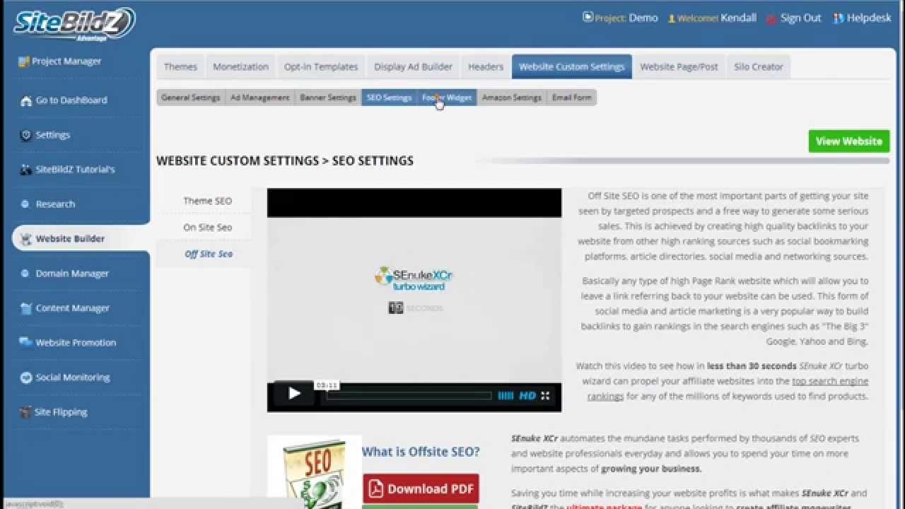 SiteBildZ Advantage: Customizing Your Website Part 2