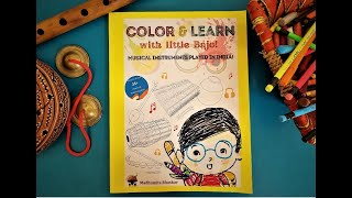 Color and Learn with Little Bajo | Musical Instruments | Activity Book