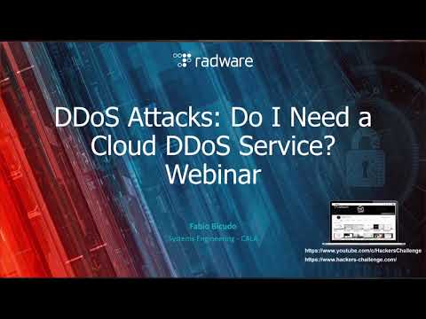 Cloud DDoS Webinar and live demo