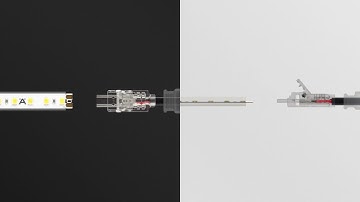 How The Loox5 Clip Connection For LED Silicone Strip Lights IP44 Works