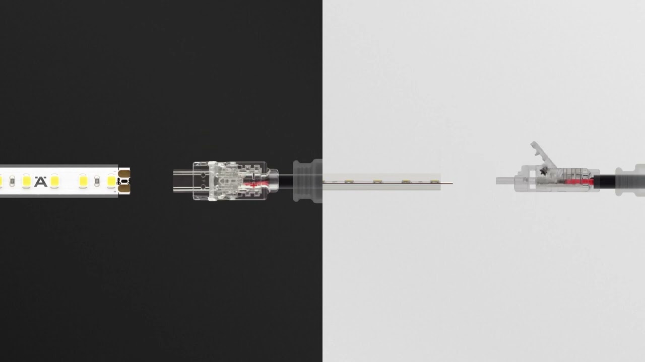 How The Loox5 Clip Connection For LED Silicone Strip Lights IP44 Works